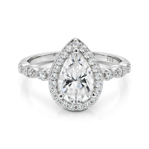 Moissanite Ringen in Platina