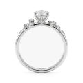 Aurora - Moissaniet ring met minimalistische zijstenen