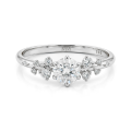  Aurora - Moissaniet ring met minimalistische zijstenen