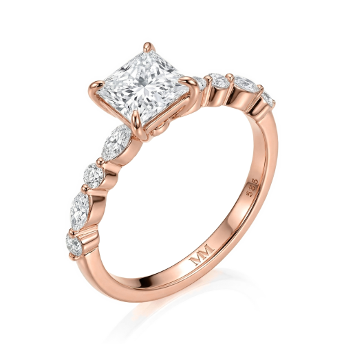 Ava – Princess Moissanite Ring