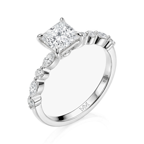 Ava – Princess Moissanite Ring