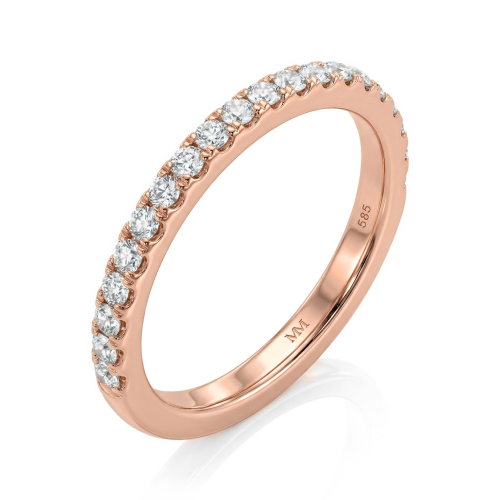 Starlet - moissanite eternity ring