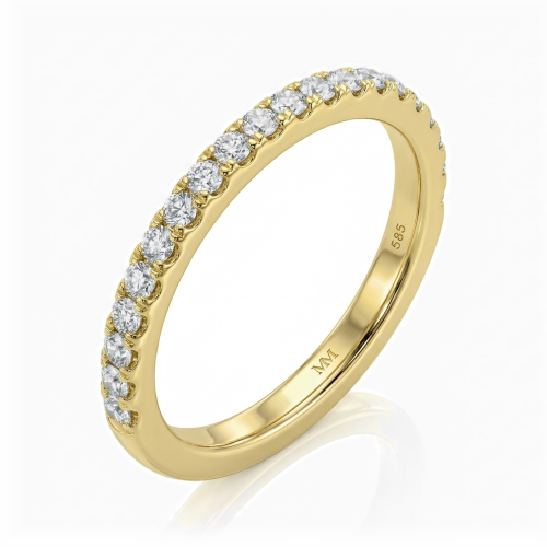 Starlet - moissanite eternity ring