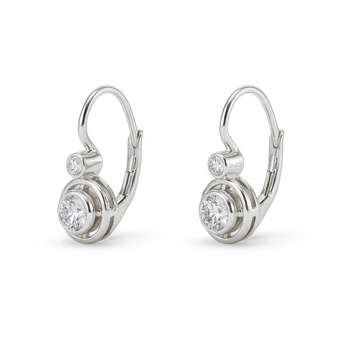 Lunar - Moissanite oorbellen