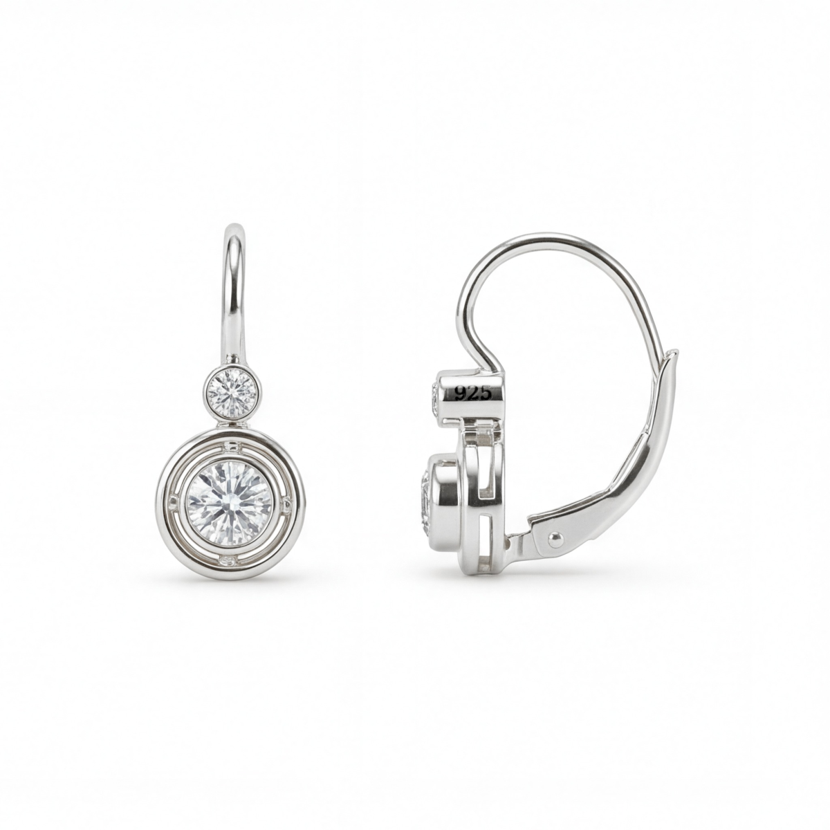 Lunar - Moissanite oorbellen