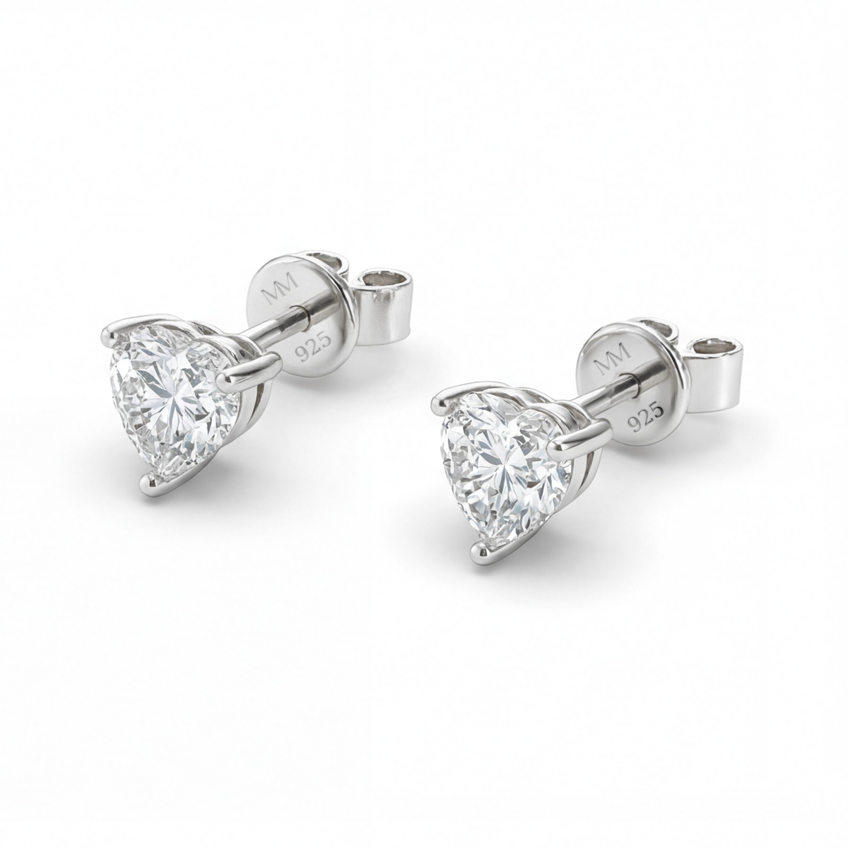 Allure - Moissanite Hartgesneden Oorbellen