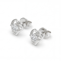 Etheria - Moissanite Hart Oorbellen