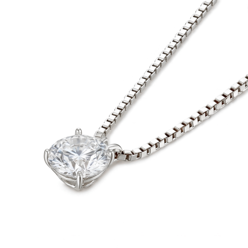 Terra - Solitair Moissanite Hanger (zonder ketting)