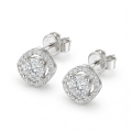 Spaced Halo - Halo Moissanite Stud Oorbellen