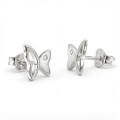 Vlinder Schoonheid - Moissanite Stud Oorbellen