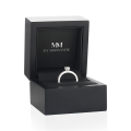 Nina Ring - Ovaal Moissanite Ring met Pavé Zijstenen