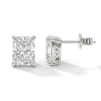 Lustrine - Radiant Moissanite Oorknopjes