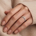 Serenella - Marquise en ronde Moissaniet Trouwring