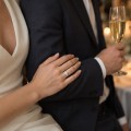 Ondine - ovale moissanite ring met marquiseclusters op de schouders