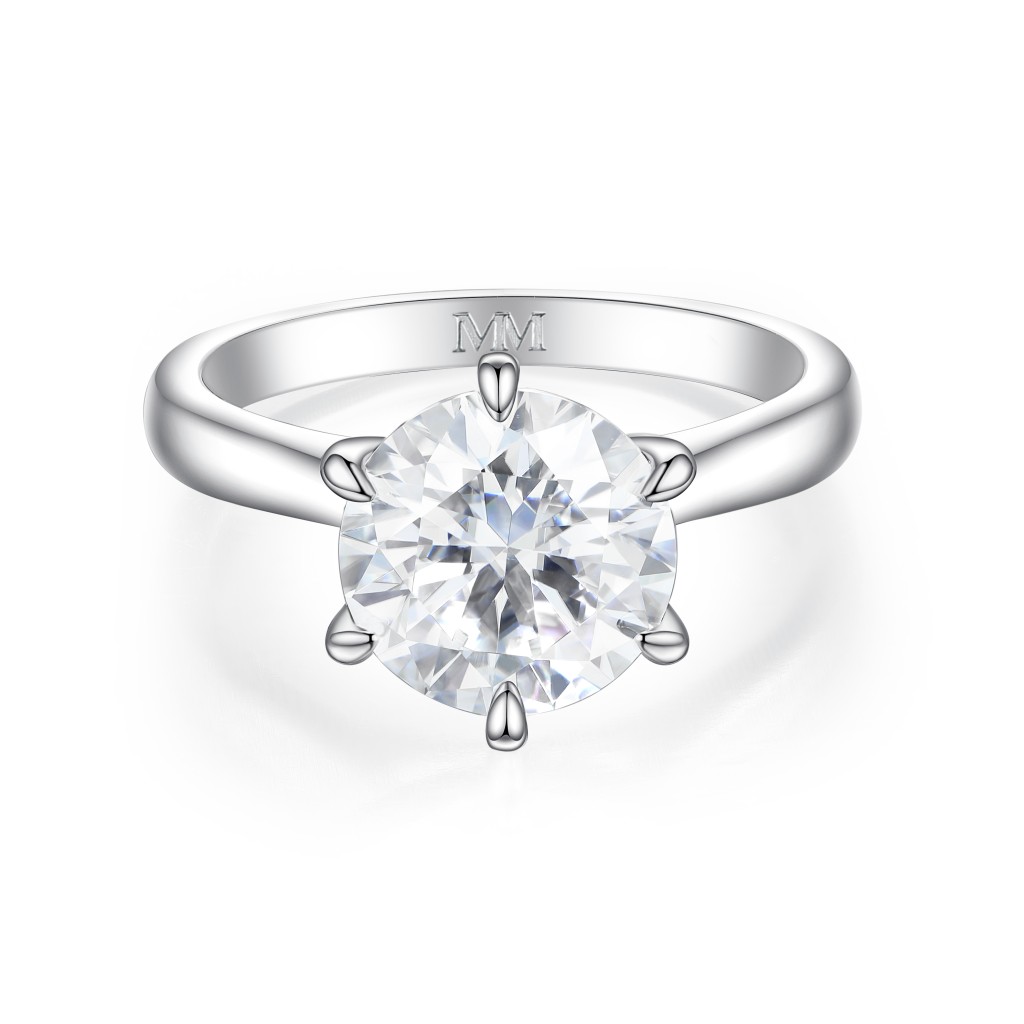 Circlique - Solitaire Moissanite Verlovingsring