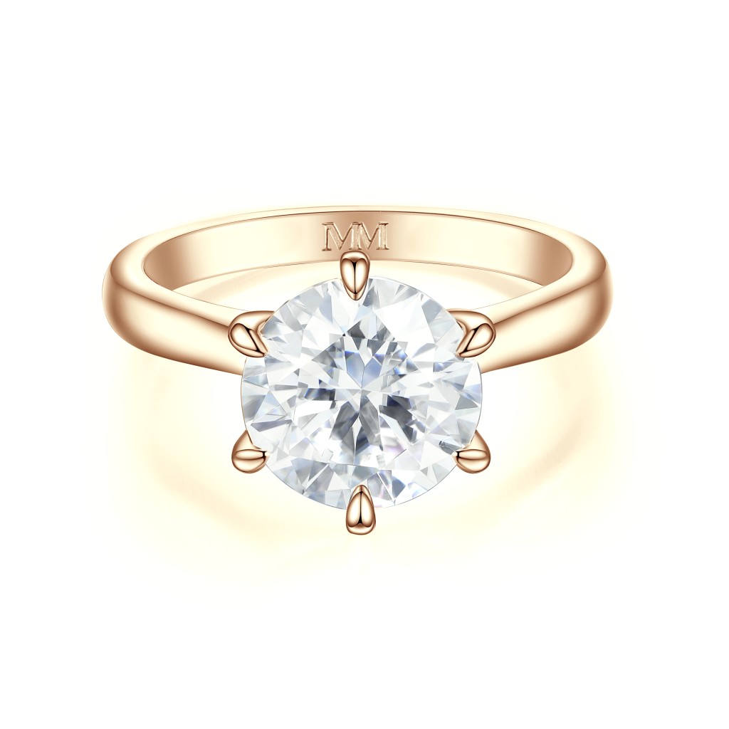 Circlique - Solitaire Moissanite Verlovingsring