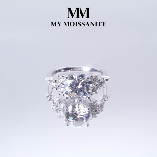 Moissanite Ringen in Platina