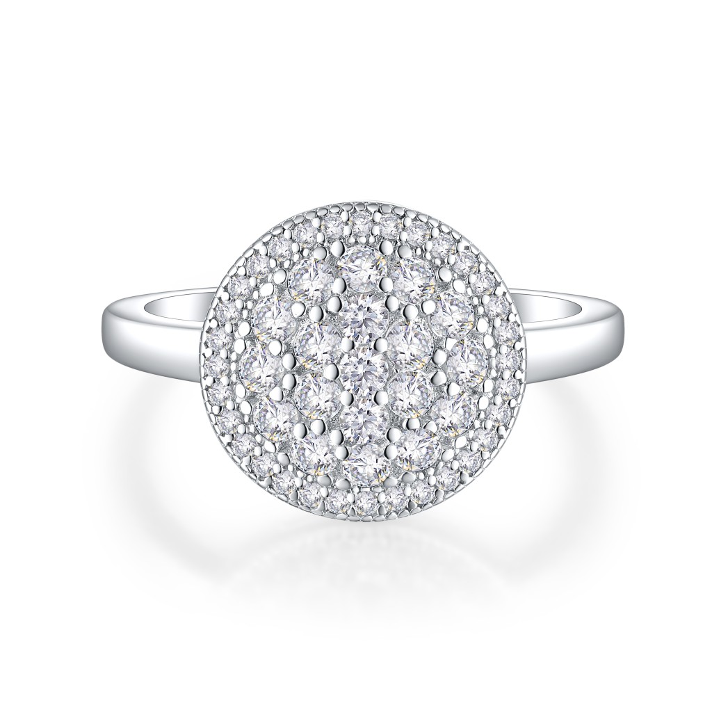 Cirilla - Moissanite Pavé Cluster Ring