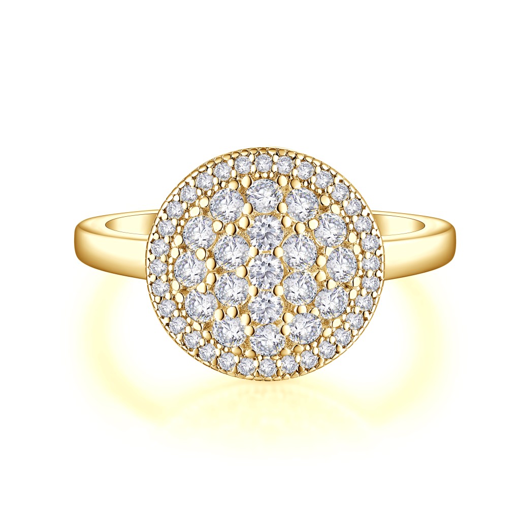 Cirilla - Moissanite Pavé Cluster Ring