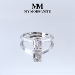 Elysium - Smaragd Solitair Moissanite Ring | My Moissanite