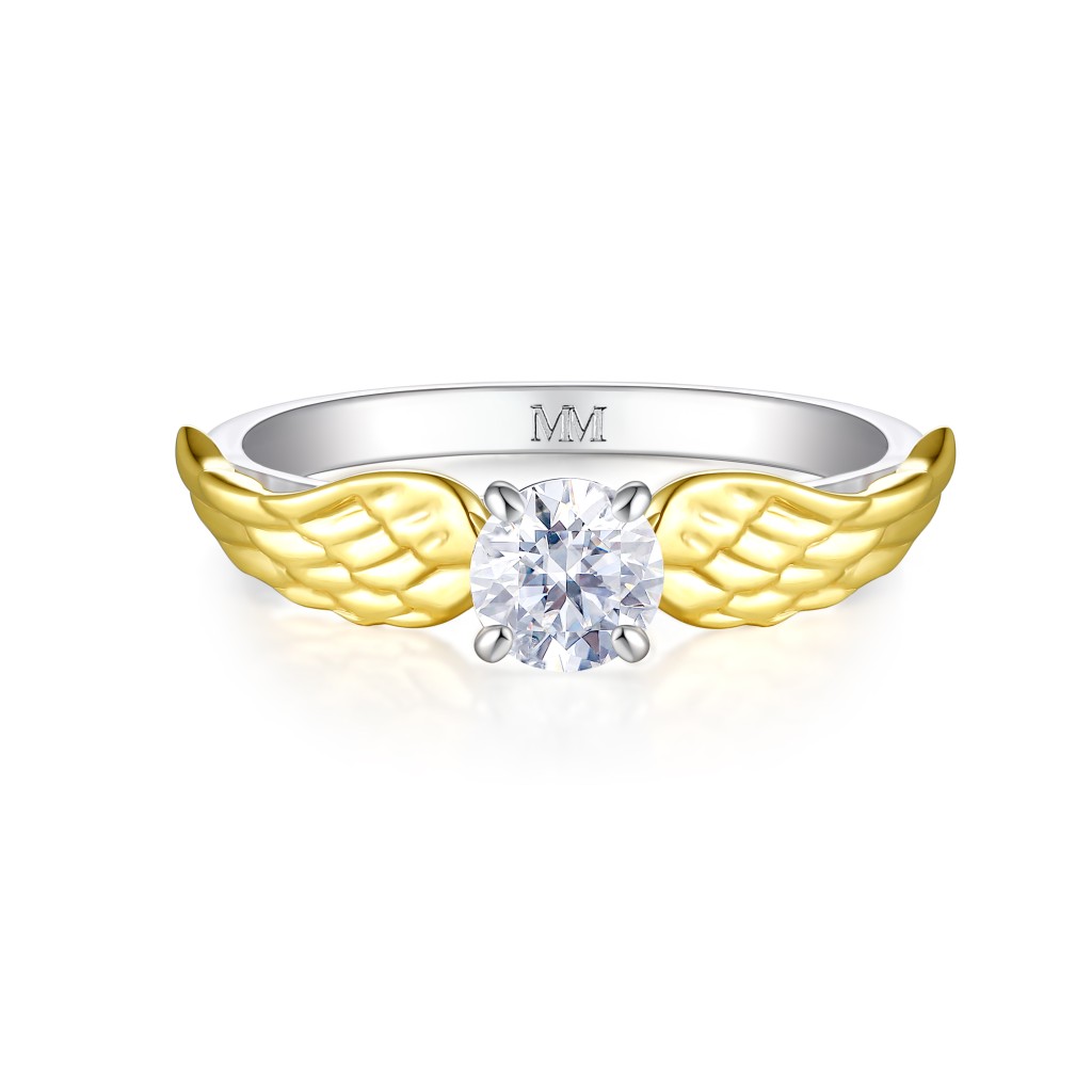 Feathra - Harry Potter Gouden Snaai Moissanite Ring met Gevleugelde Accenten