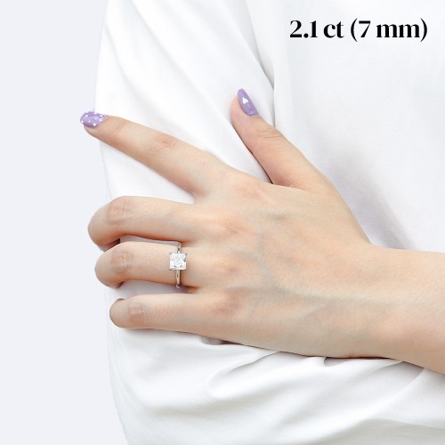 Moissanite Ringen in Platina