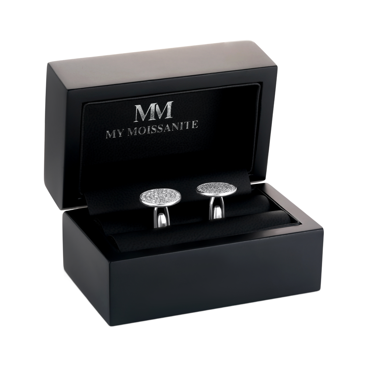 Luxon - Moissanite Manchetknopen in Pavé Zetting