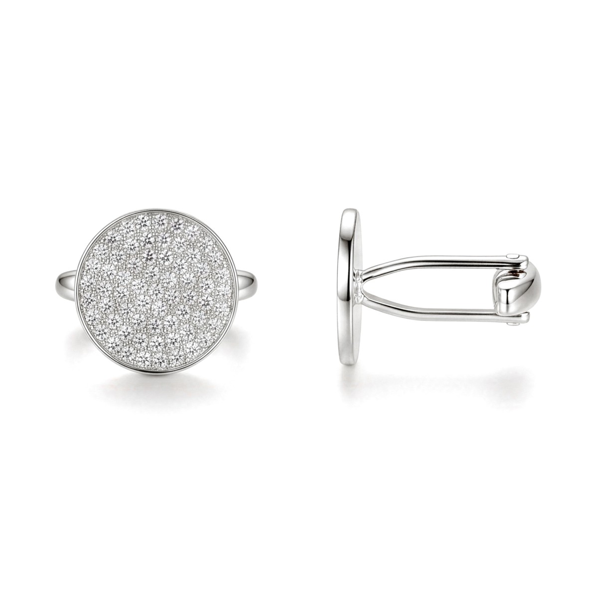 Luxon - Moissanite Manchetknopen in Pavé Zetting