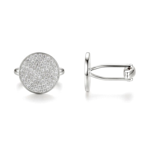 Luxon - Moissanite Manchetknopen in Pavé Zetting