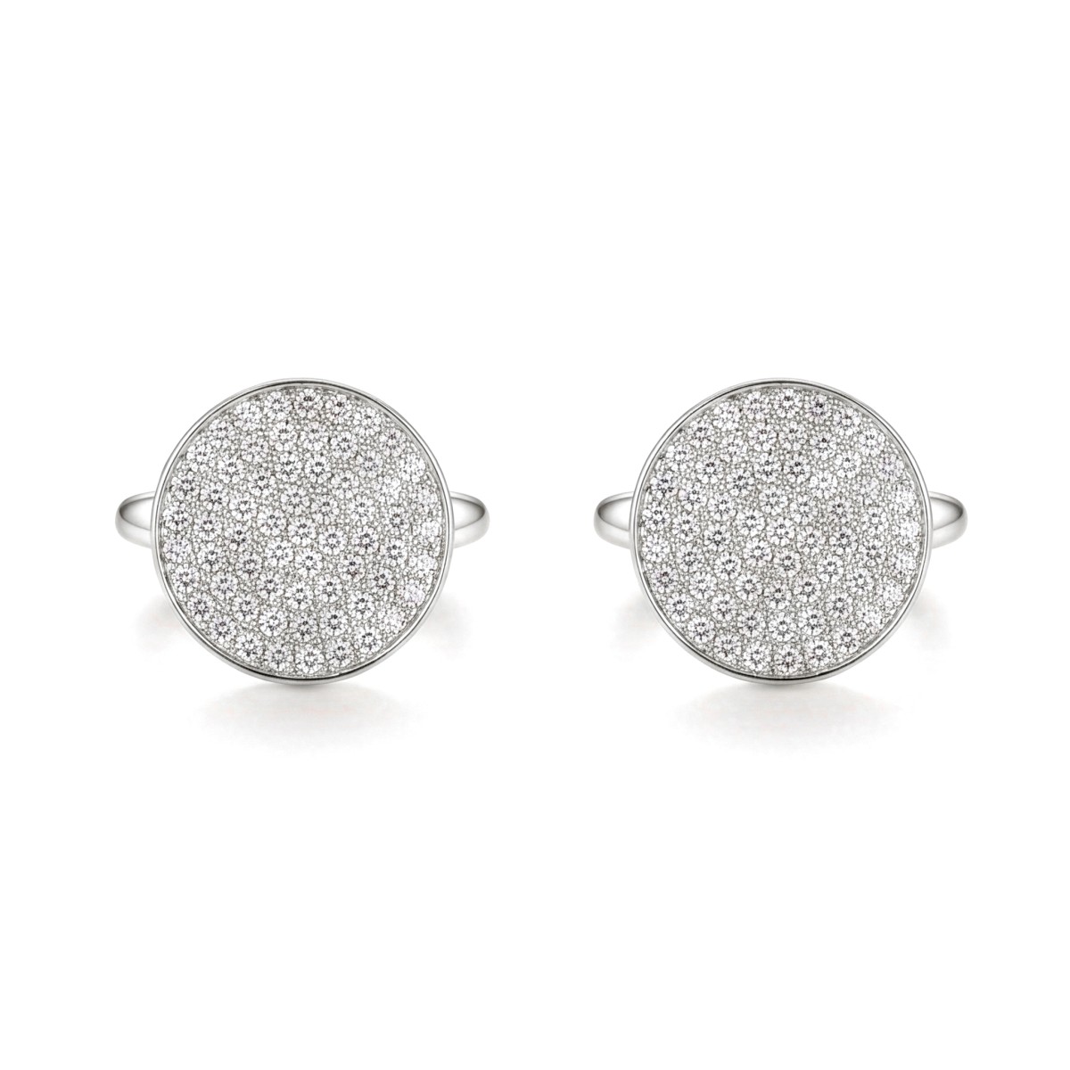 Luxon - Moissanite Manchetknopen in Pavé Zetting