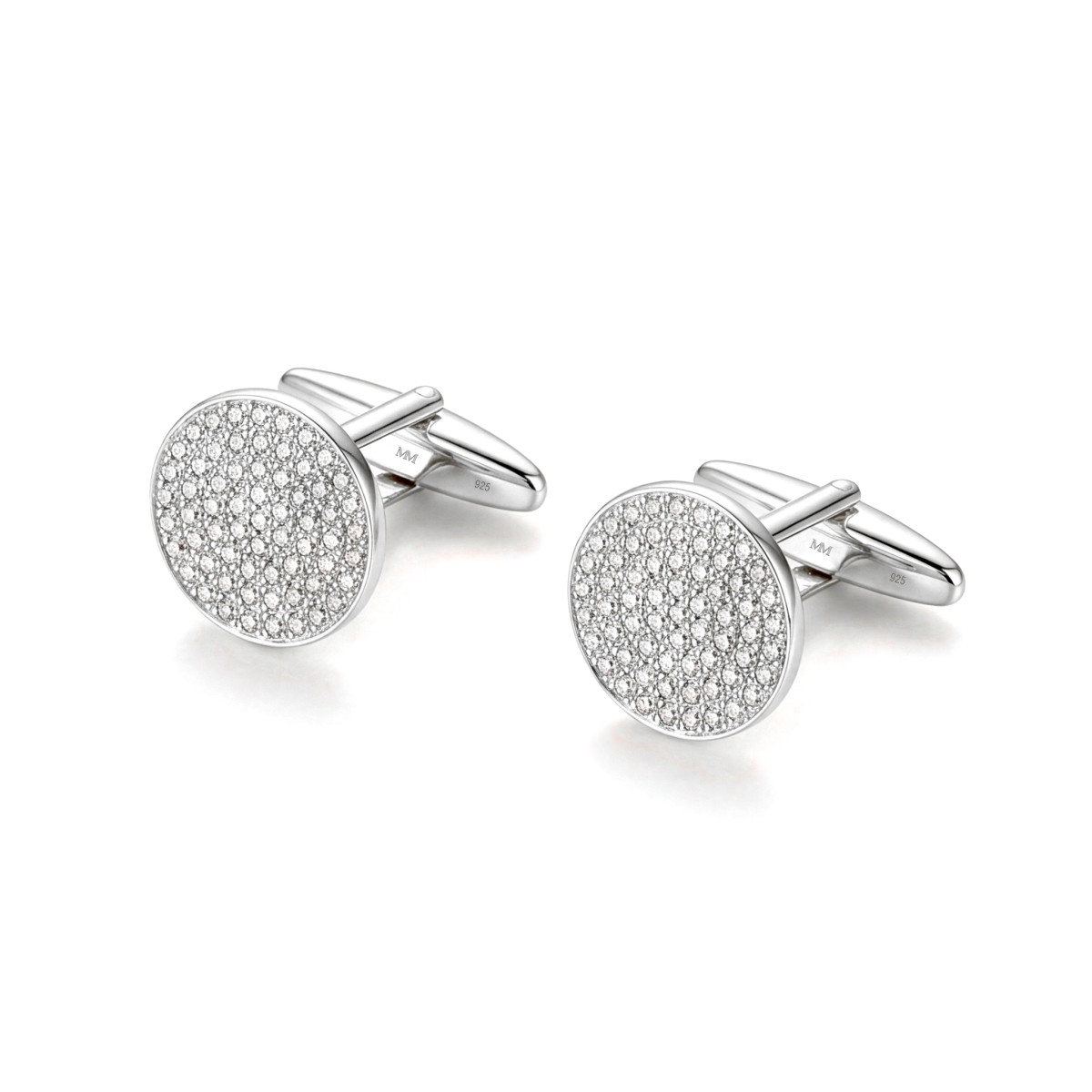 Luxon - Moissanite Manchetknopen in Pavé Zetting