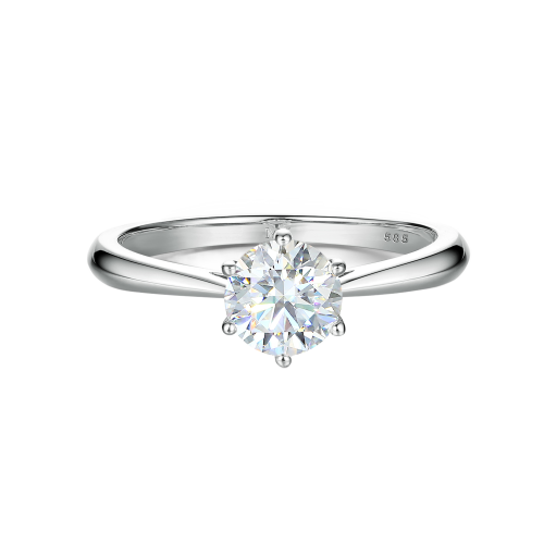 Ella - Solitair Moissanite Verlovingsring