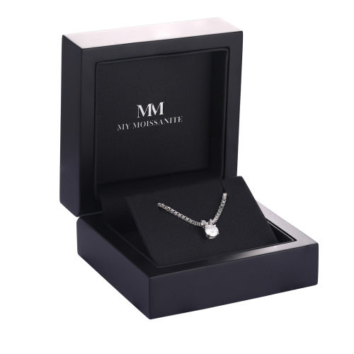 Terra - Solitair Moissanite Hanger (zonder ketting)