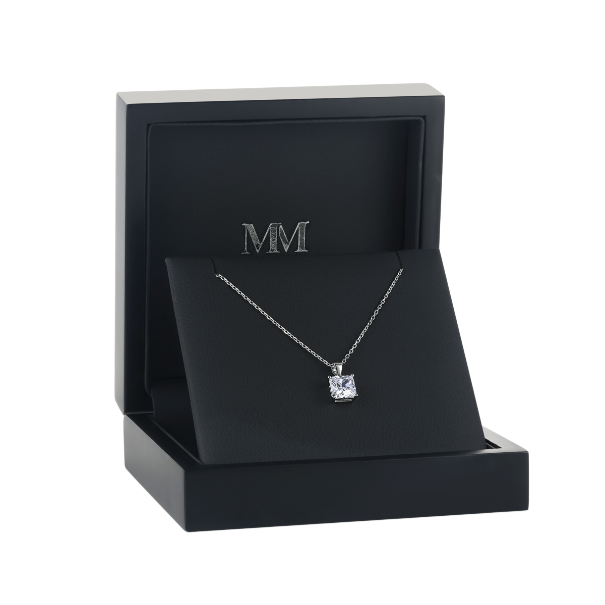 Regent - Princess Geslepen Moissanite Solitaire Hanger