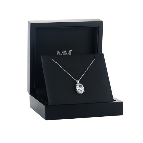 Ovaluxe - Ovaal Moissanite Hanger met Elegant Vier-Pootontwerp