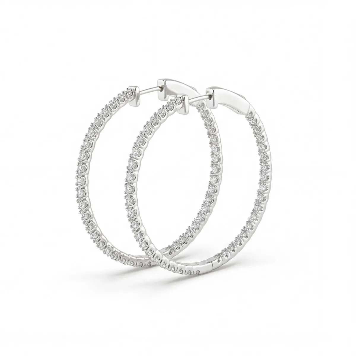 Orbita - Eternity Oorringen Met Moissanite Accenten