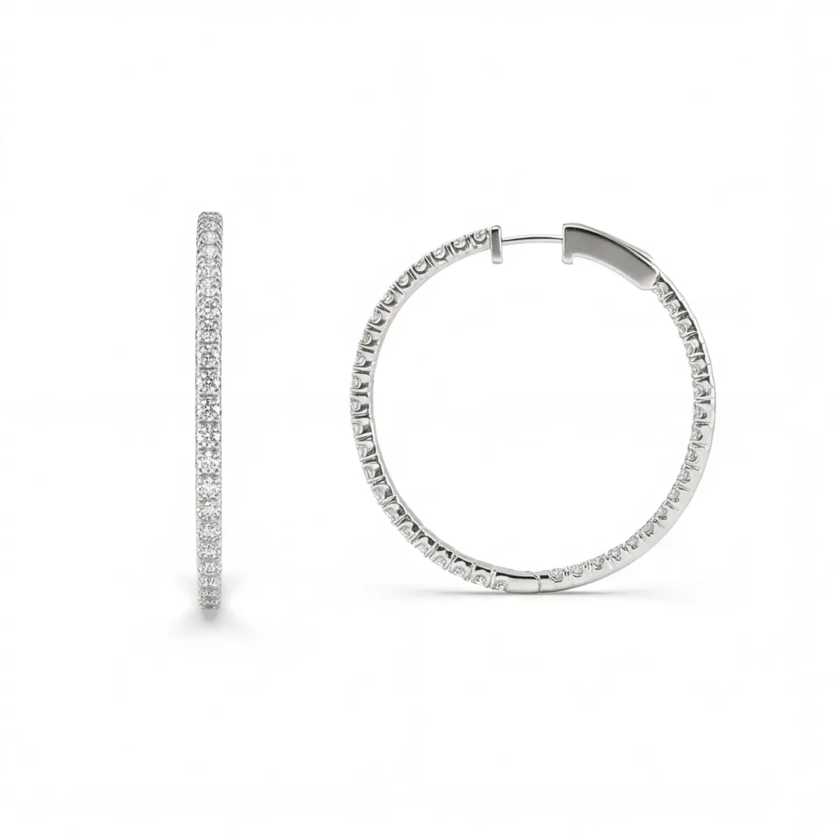 Orbita - Eternity Oorringen Met Moissanite Accenten