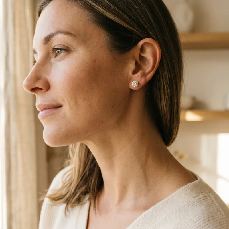 Moissanite oorbellen