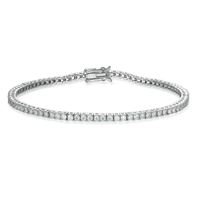 Zilveren moissanite armbanden