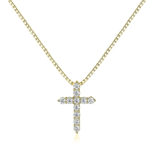 Divinity - Moissanite Kruis Hanger