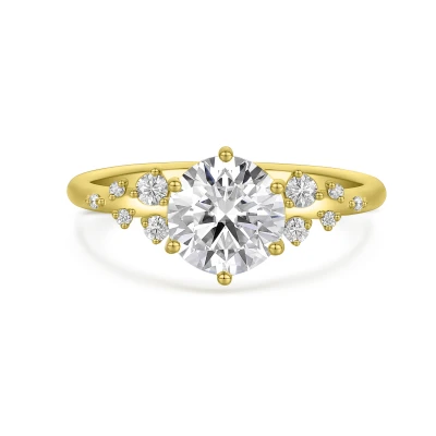 Gouden moissanite ringen