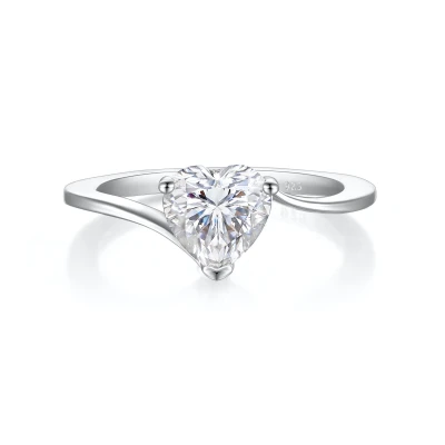 Zilveren moissanite ringen