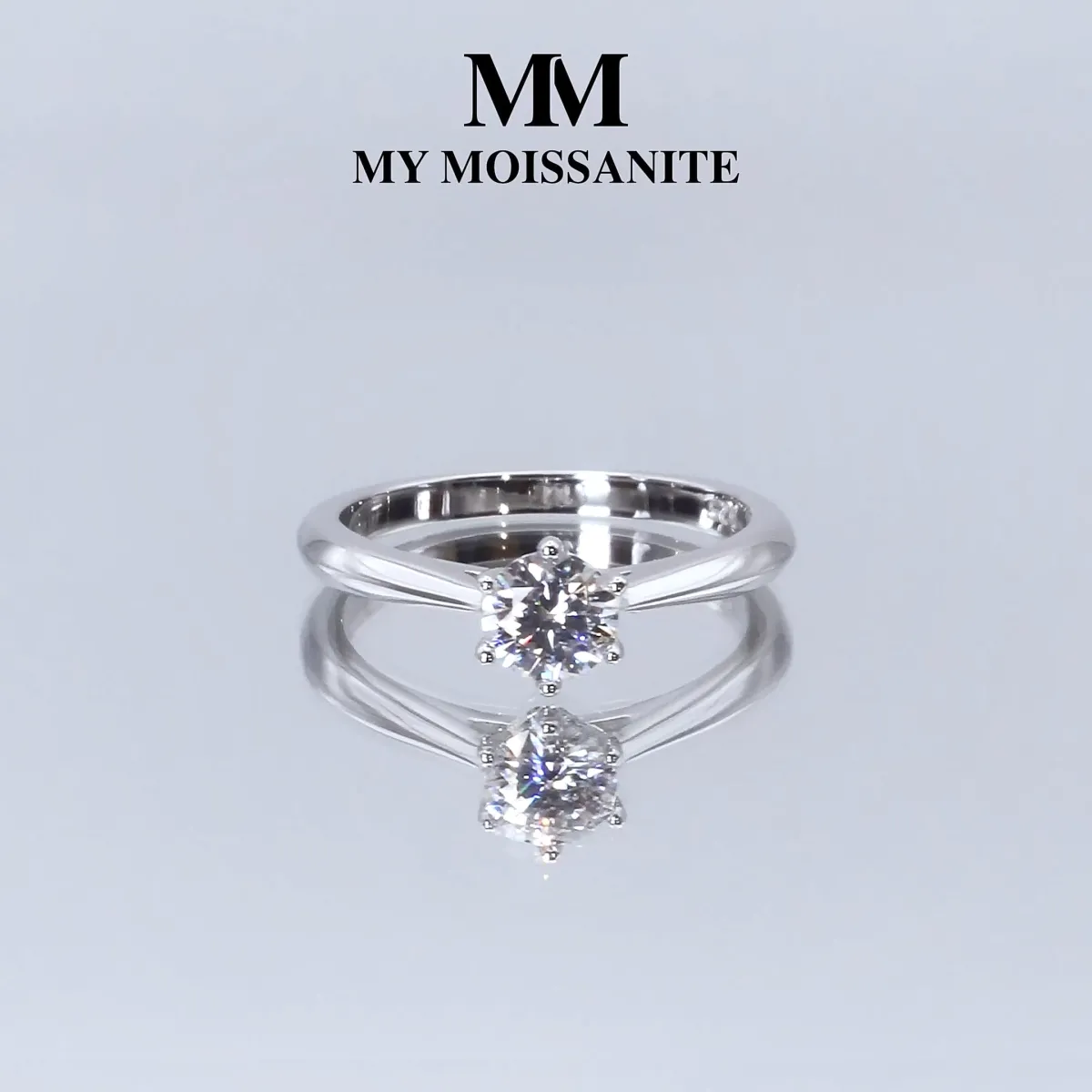Ella - Solitair Moissanite Verlovingsring	