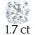 1.7 karaat (7 mm)