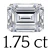 1.75 karaat (6*8 mm)