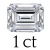 1 karaat (5*7 mm)