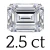 2.5 karaat (7*9 mm)