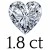 1.8 karaat (8 mm)