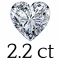 2.2 karaat (8.5 mm) 