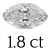 1.8 karaat (6*12 mm)